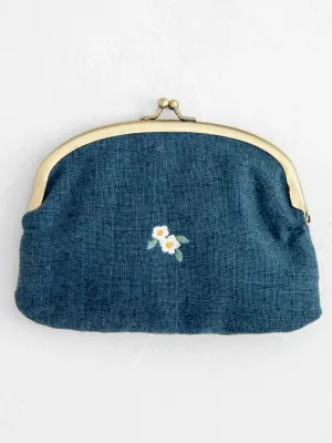 Washed Navy Coin Purse