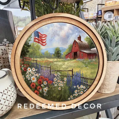 Patriotic Farm Round