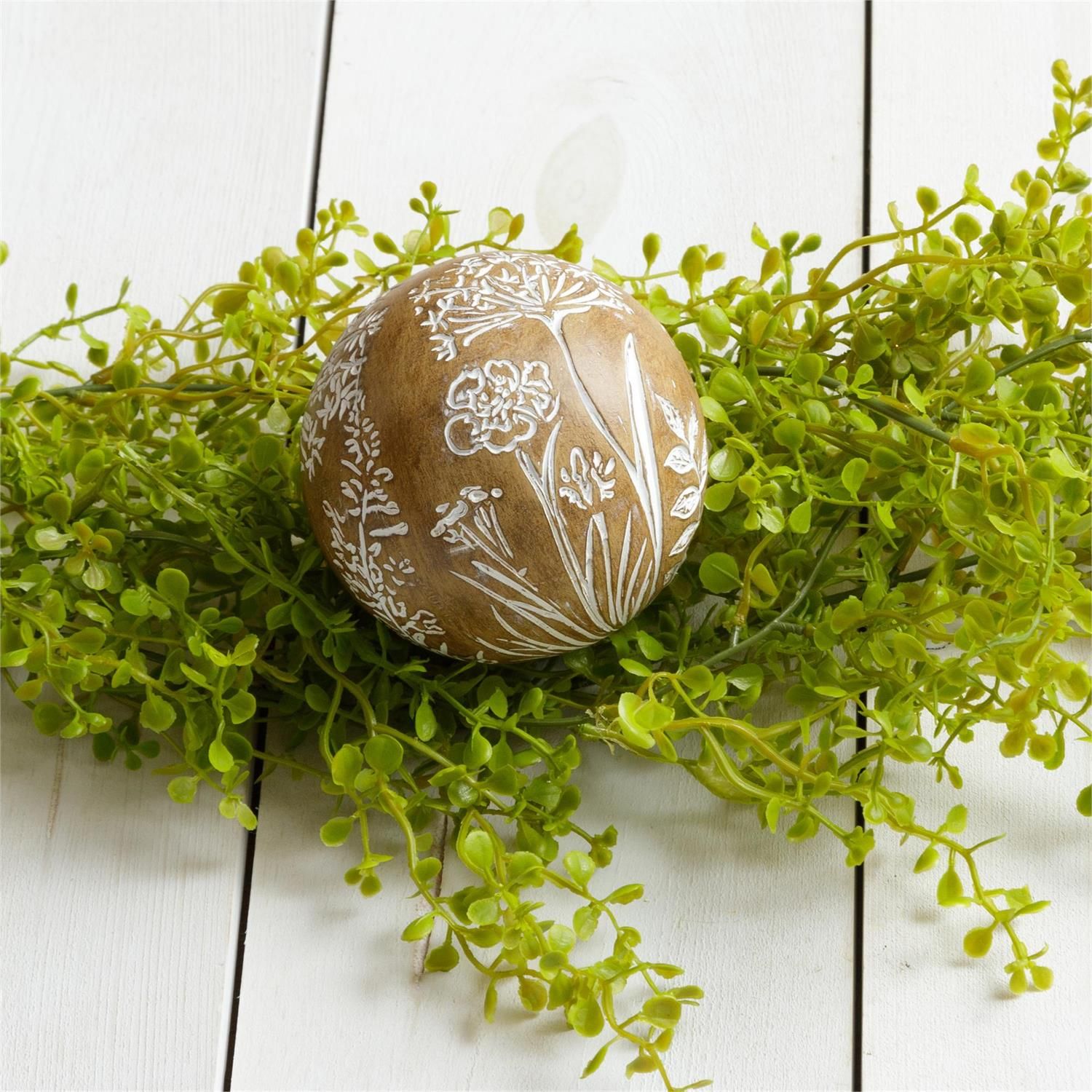 Floral Pattern Accent Ball