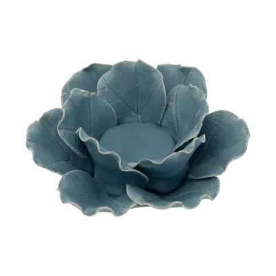 Blue Flower Tealight Holder