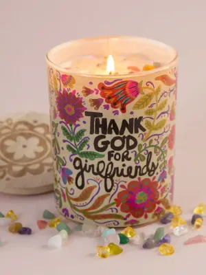 Gemstone Candle-Thank God for Girlfriends