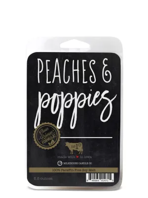 5.5oz Wax Melts Peaches &amp; Poppies