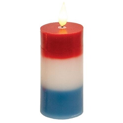 4" Americana LED Votive Candle