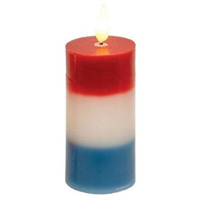 4" Americana LED Votive Candle