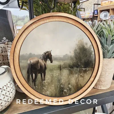 Horse Painting Round
