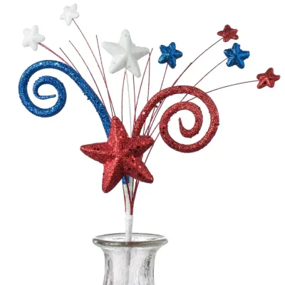 18" Patriotic Glitter Sprays