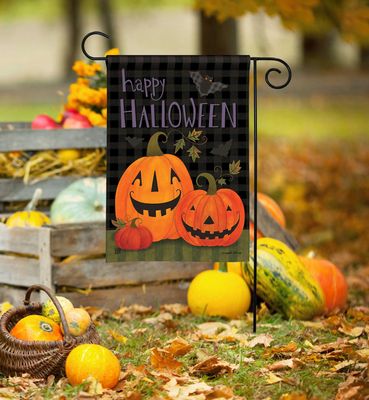 Halloween Pumpkins Garden Flag