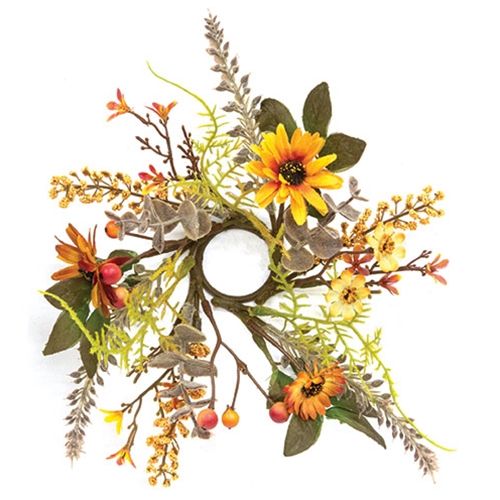 1.5" Harvest Daisy Mini Candle Ring