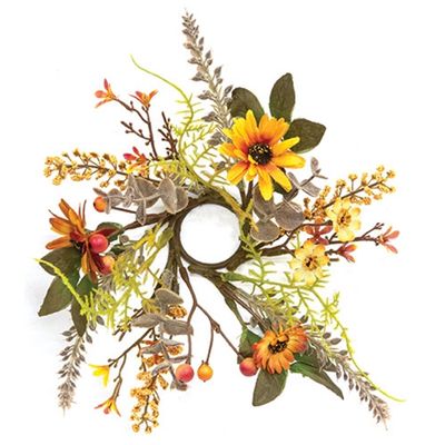 1.5" Harvest Daisy Mini Candle Ring