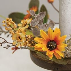 1.5" Harvest Daisy Mini Candle Ring