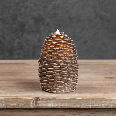 Moving Flame Pinecone Candles