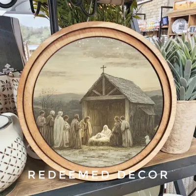 Nativity Scene Round