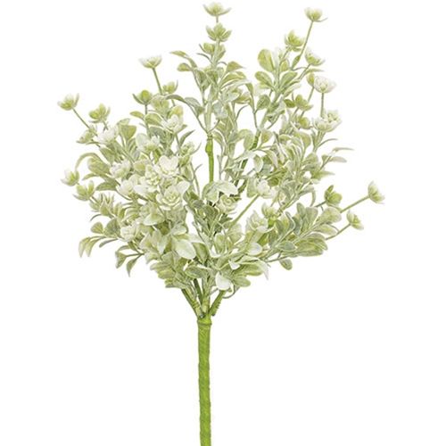 12" White Lavender Buds Bush