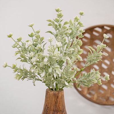 12" White Lavender Buds Bush