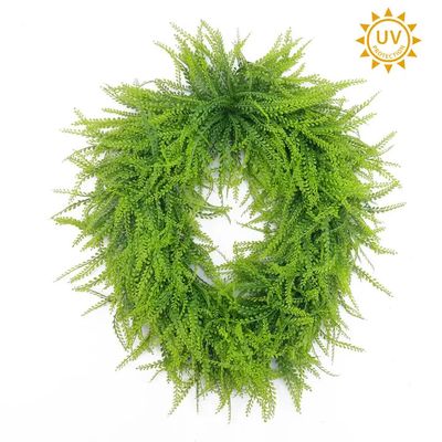 32" Oval Two-Tone Bead Grass Wreath