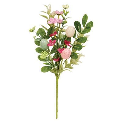 14" Blooms and Eggs Pick