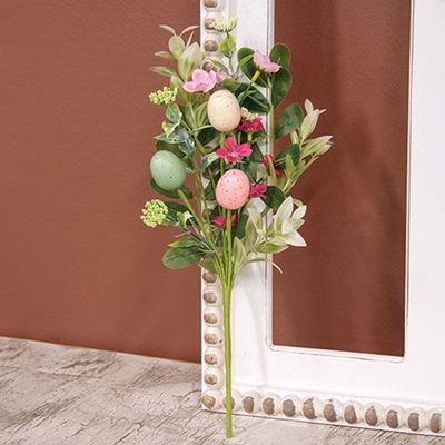 14" Blooms and Eggs Pick