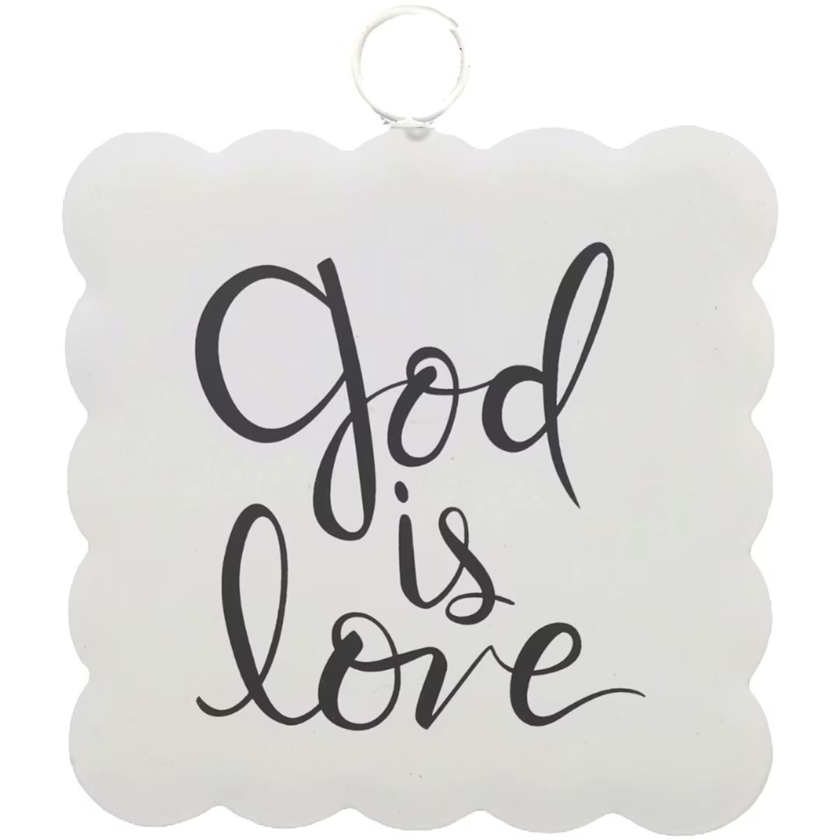 God Is Love Mini Scallop Art