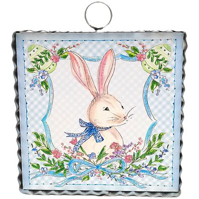 Blue Gingham Rabbit Mini Gallery