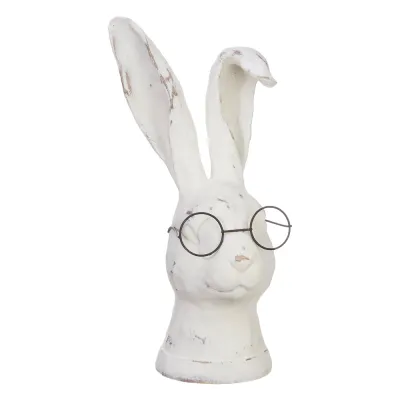 Rabbit Bust with Glasses