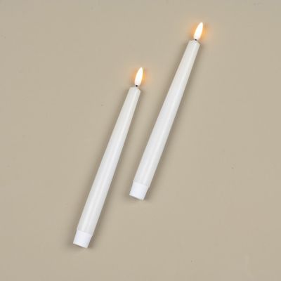 9.5" White Taper Candles-2PK