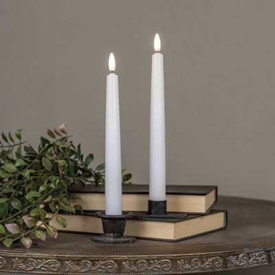 9.5" White Taper Candles-2PK