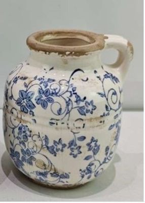 Blue Heirloom Jug Vase