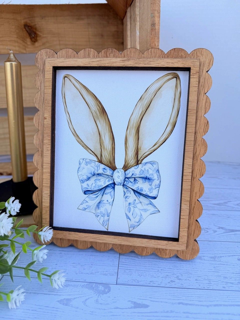 Bunny Ears-Blue Bow