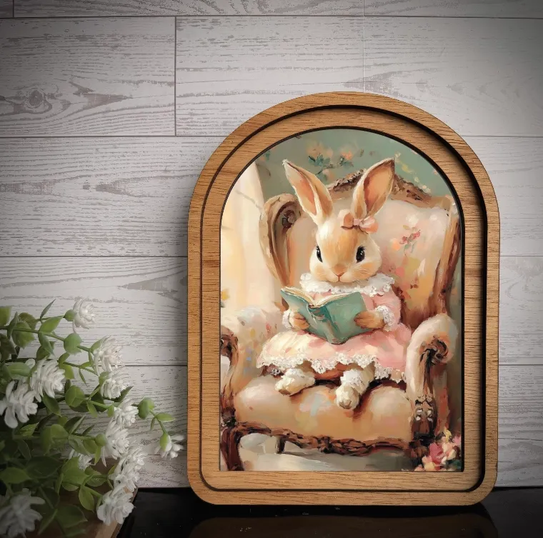 Little Miss Rabbit Reading