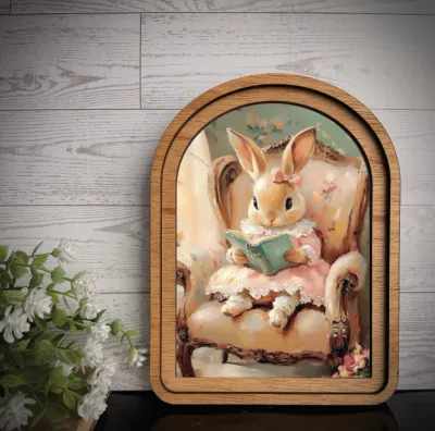 Little Miss Rabbit Reading