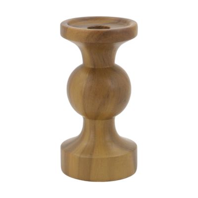 Wood Style Ceramic Candle Holders