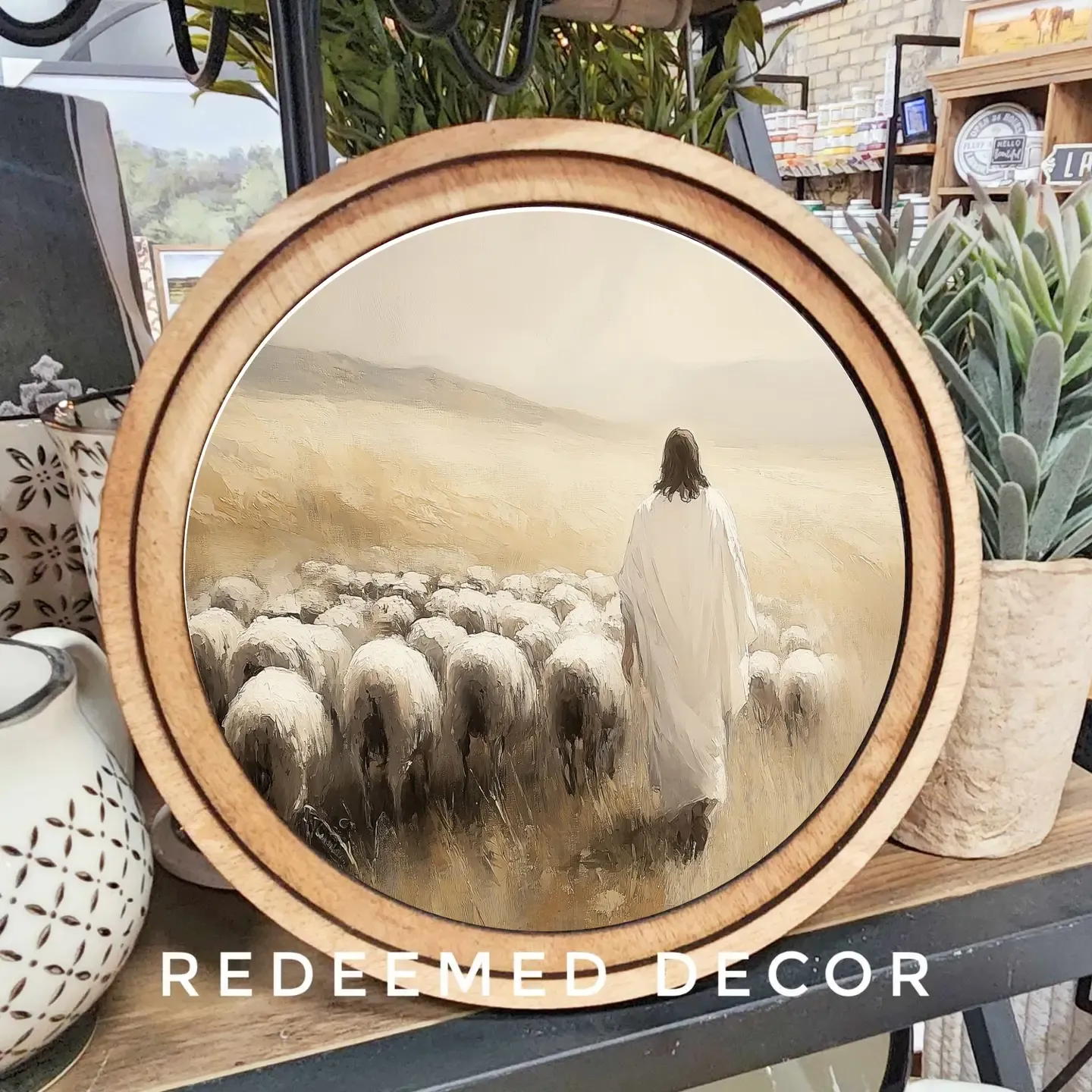 Jesus Sheep Round