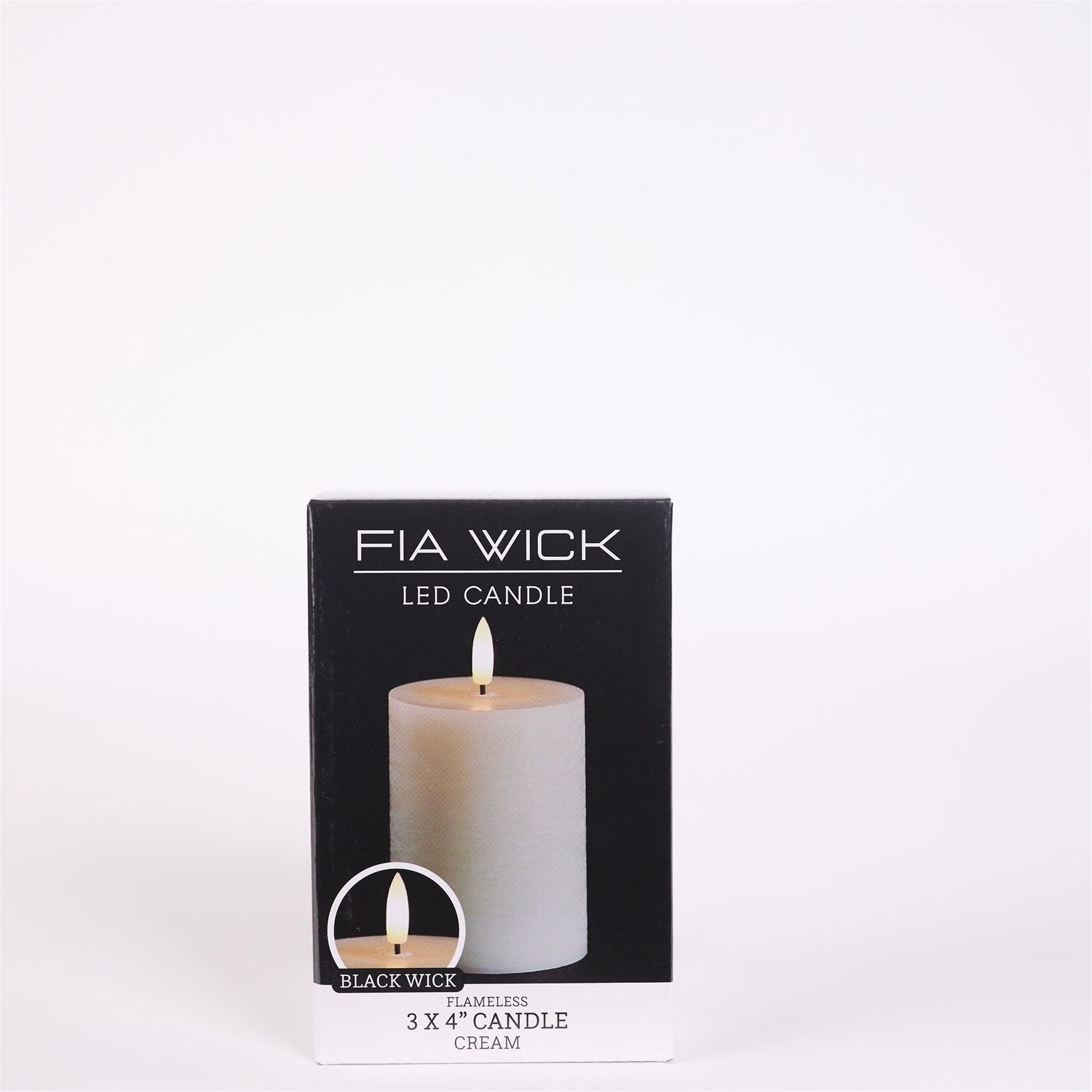 Cream FIA Wick Pillar Candles