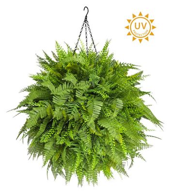 18.5" Bead Grass/Fern Hanging Ball