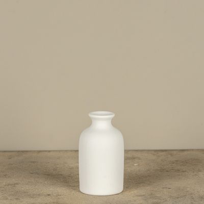 White Bottle Vase