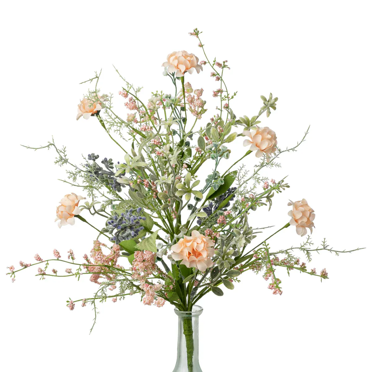 19" Mixed Peach Dahlia Bush