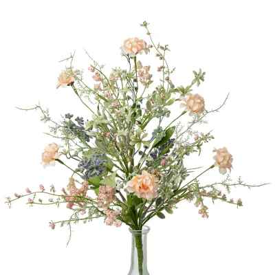 19" Mixed Peach Dahlia Bush