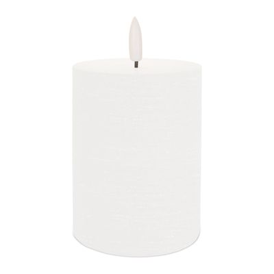White FIA Wick Pillar Candles