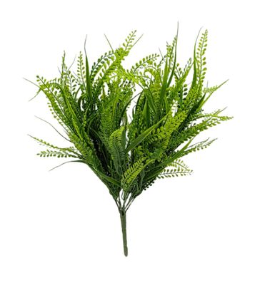 22" Bead Grass/Fern Mixed Bush