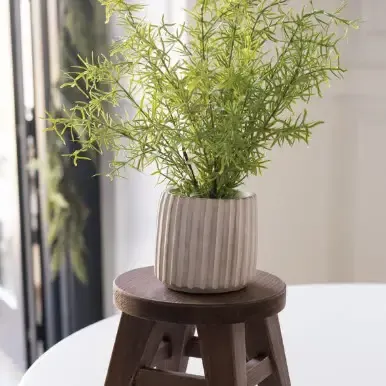 Walnut Stain Round Riser