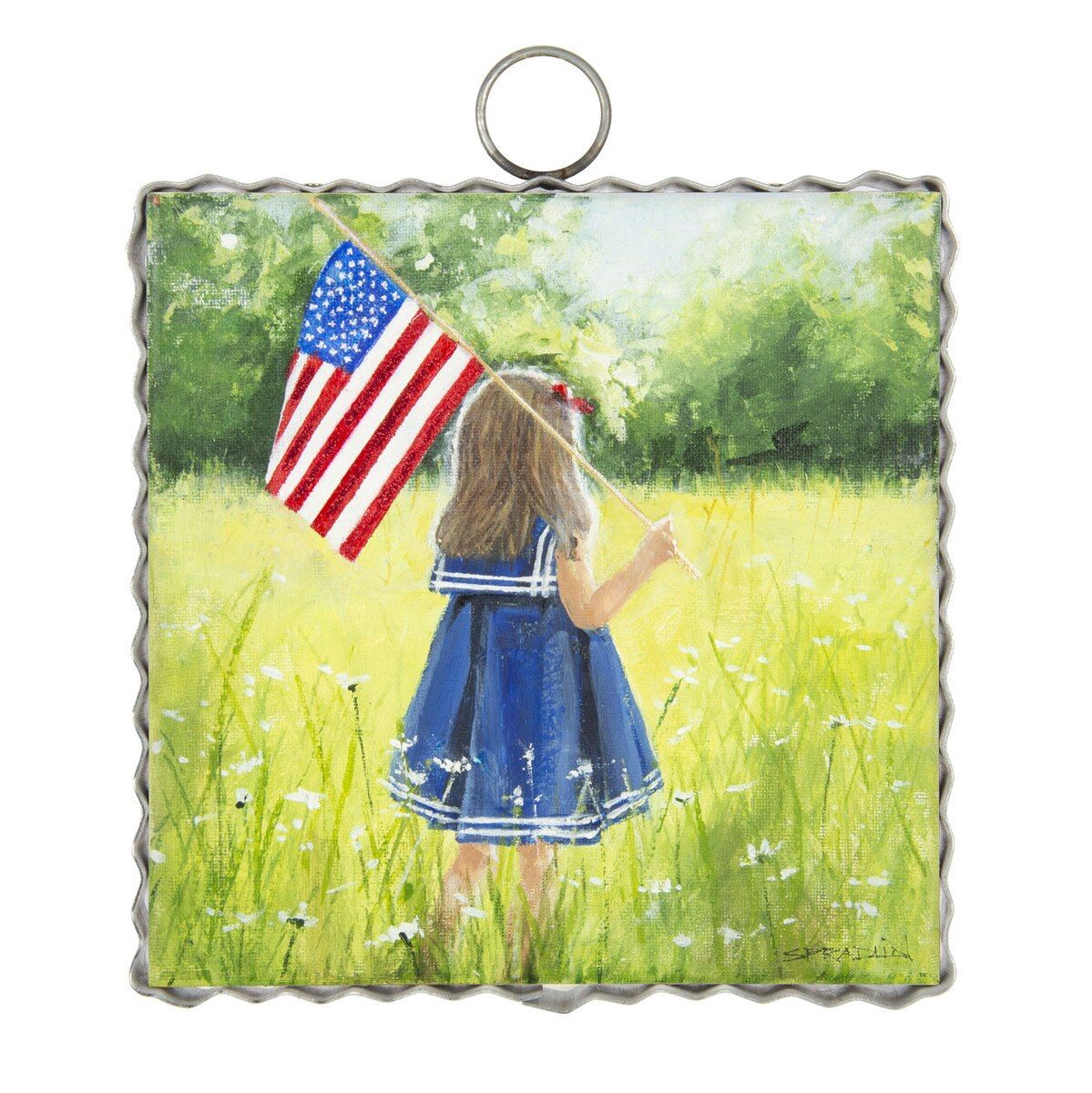Little Girl with Flag Mini Gallery