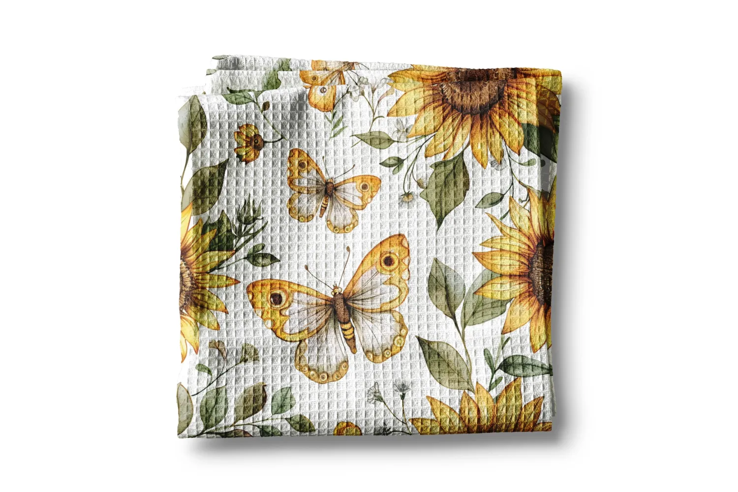 Sunflower Butterfly Tea Towel