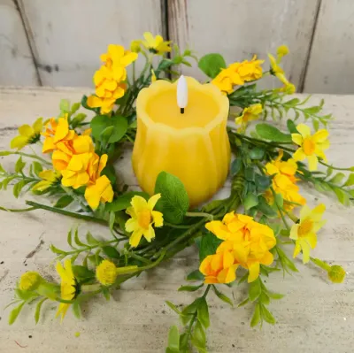 4.5" Sunny Meadow Candle Ring