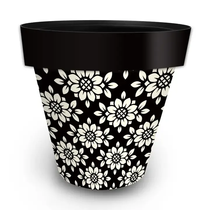 Geometric Floral Planters