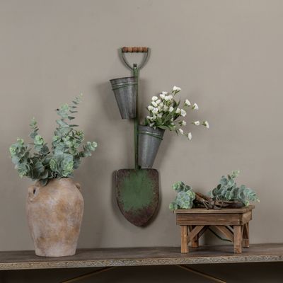 Aged Shovel Wall Planter