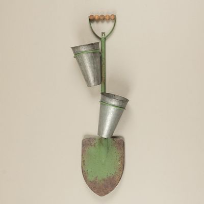 Aged Shovel Wall Planter