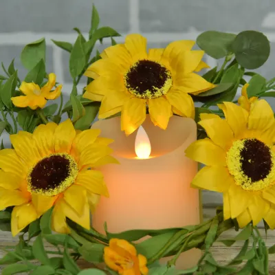 4.5" Sunflower Garden Candle Ring