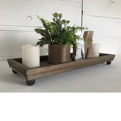 Wood Centerpiece Trays