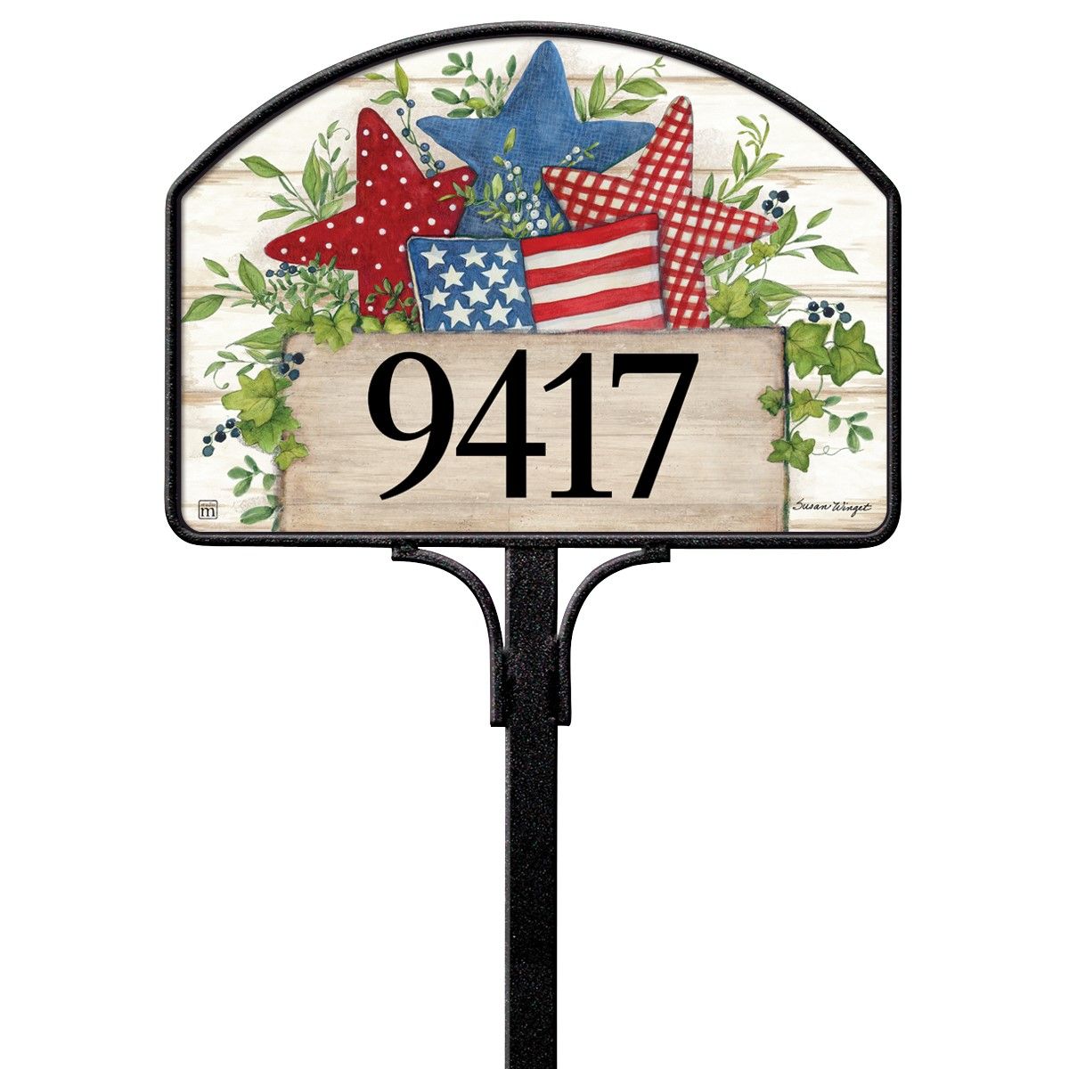 Old Glory Patriotic Stars Yard DeSign