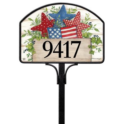 Old Glory Patriotic Stars Yard DeSign